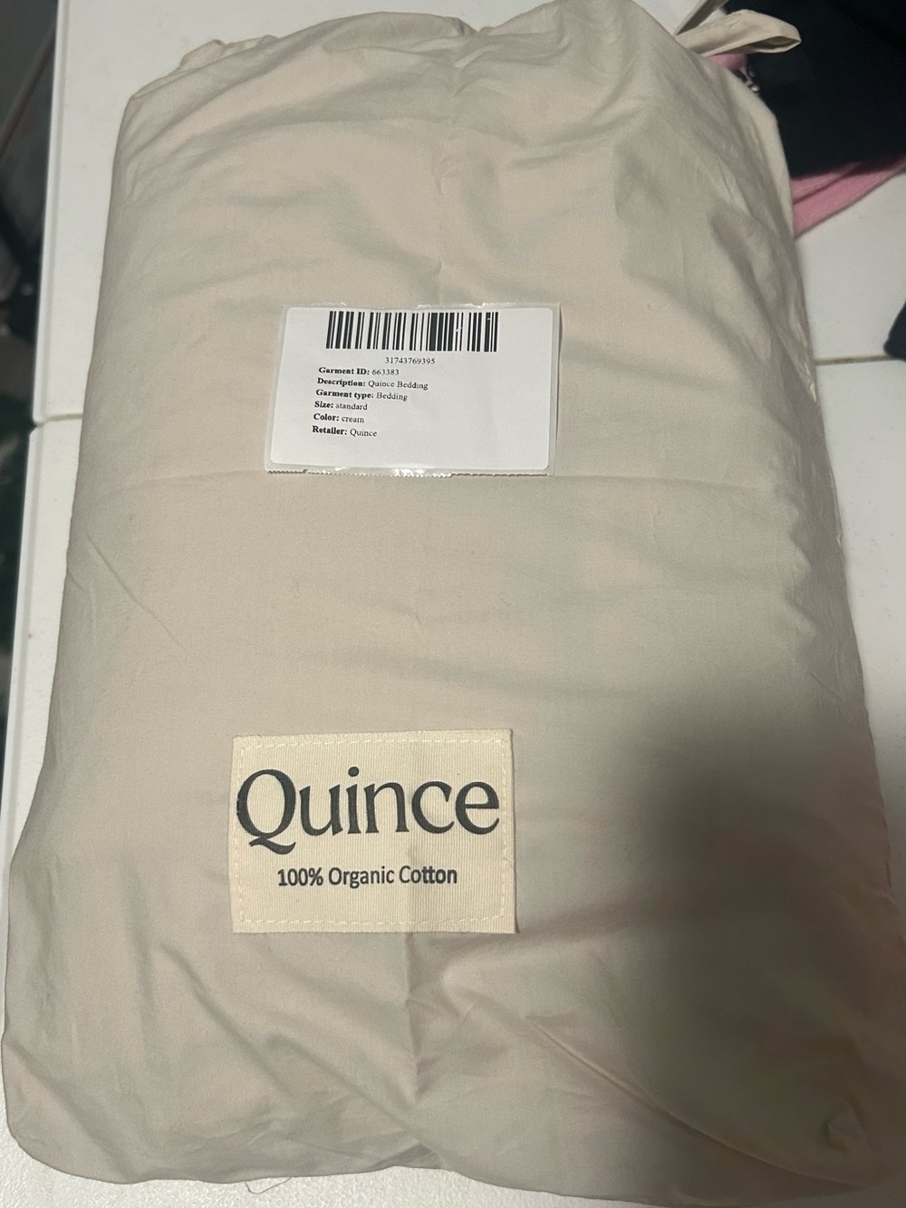 Quince 100% Organic Cotton Duvet Cover — Natural Cream twin